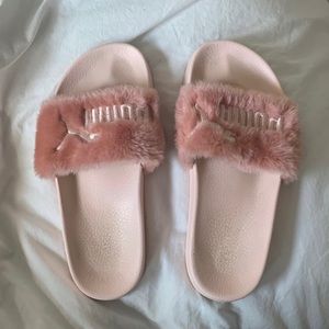 Fenty x Puma pink slides
